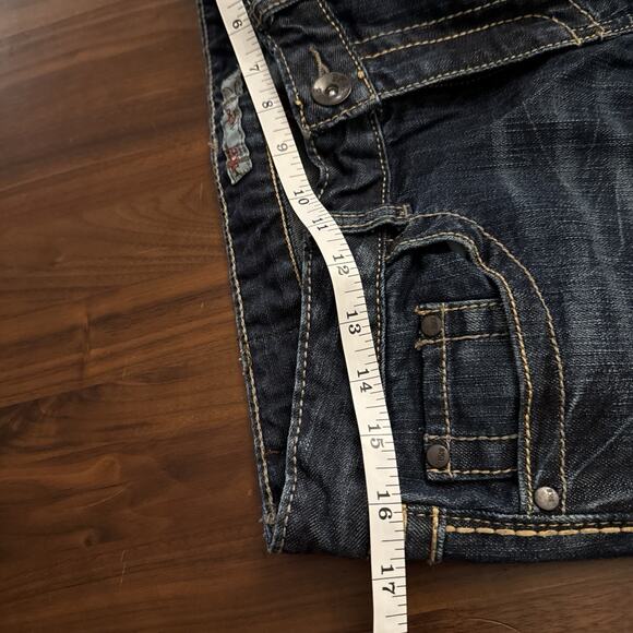 BKE Lexi Stretch Skinny Leg Jeans Low Rise Distressed Embellished 32 - Picture 5 of 6